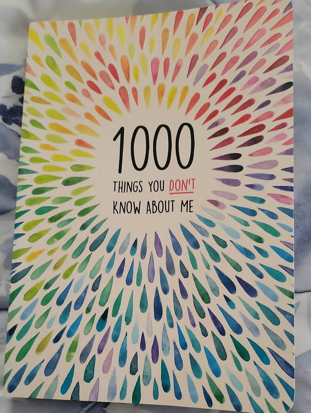 1000 Things You Don't Know About Me - Colorful Personal Journal